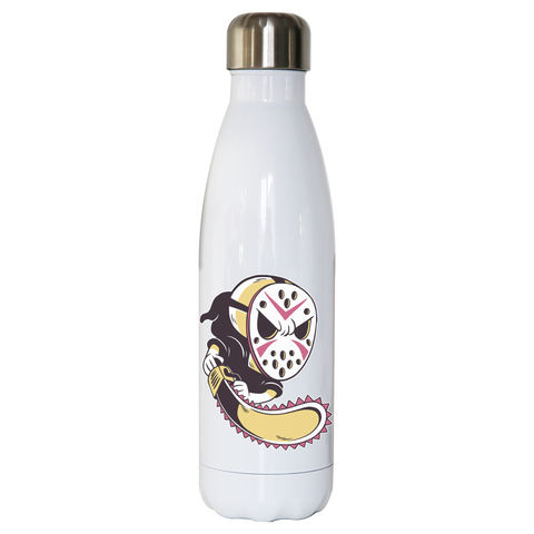 Grim reaper hockey mask water bottle stainless steel reusable - Graphic Gear