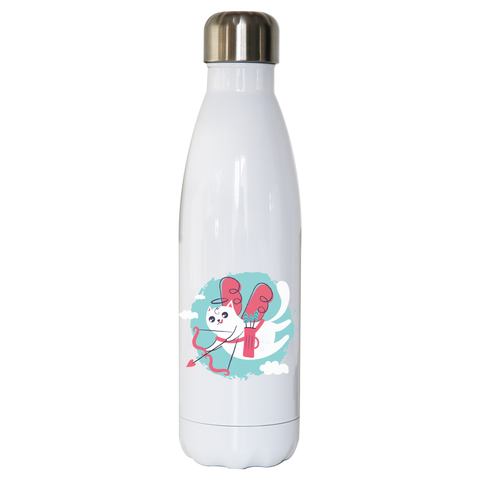 Cupid cat water bottle stainless steel reusable - Graphic Gear