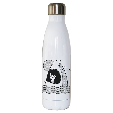 Shaka shark water bottle stainless steel reusable - Graphic Gear