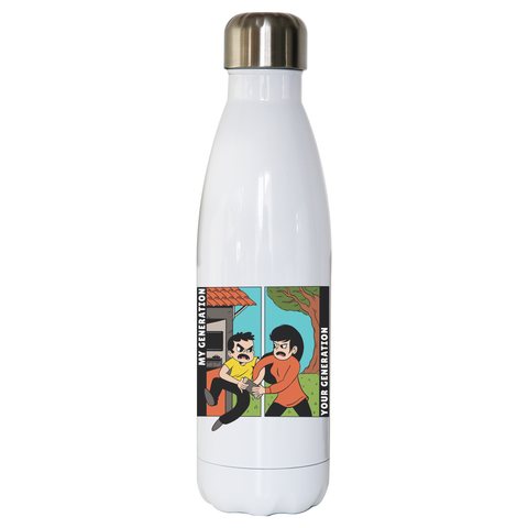 Generation cartoons water bottle stainless steel reusable - Graphic Gear
