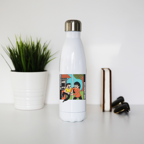 Generation cartoons water bottle stainless steel reusable - Graphic Gear