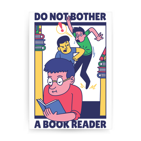Book reader print poster wall art decor - Graphic Gear