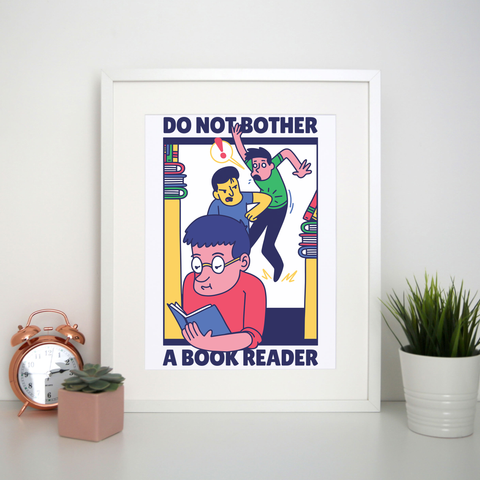 Book reader print poster wall art decor - Graphic Gear