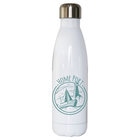 Home port water bottle stainless steel reusable - Graphic Gear