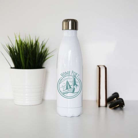 Home port water bottle stainless steel reusable - Graphic Gear