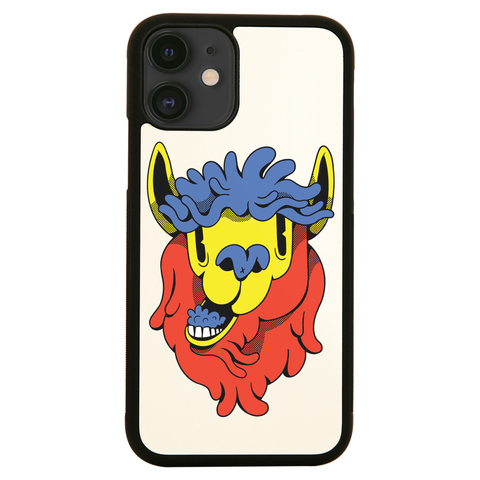 Colorful cartoon llama iPhone case cover 11 11Pro Max XS XR X - Graphic Gear