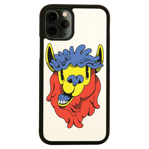 Colorful cartoon llama iPhone case cover 11 11Pro Max XS XR X - Graphic Gear