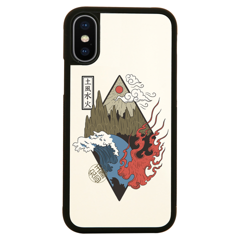 Four elements iPhone case cover 11 11Pro Max XS XR X - Graphic Gear