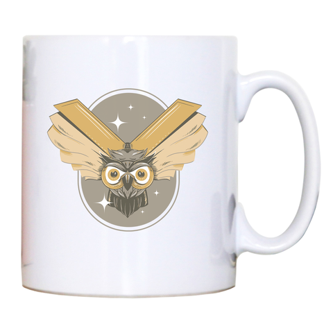 Owl books mug coffee tea cup - Graphic Gear