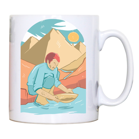 Gold panning mug coffee tea cup - Graphic Gear