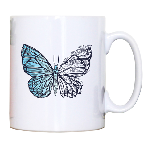 Crystal butterfly mug coffee tea cup - Graphic Gear
