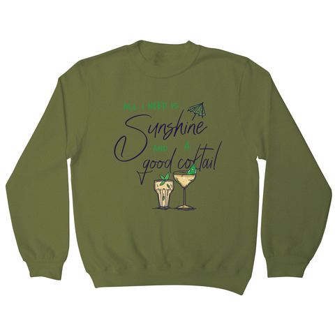 A good cocktail funny drinking sweatshirt - Graphic Gear