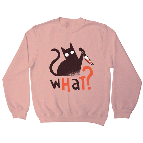 Murder cat funny scary sweatshirt - Graphic Gear