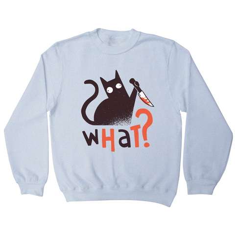 Murder cat funny scary sweatshirt - Graphic Gear