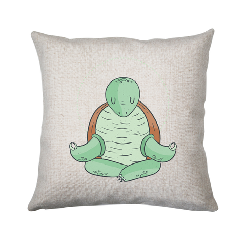 Yoga turtle funny cushion cover pillowcase linen home decor - Graphic Gear