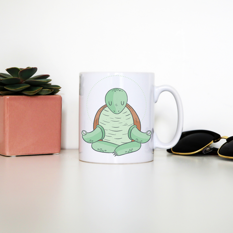 Yoga turtle funny mug coffee tea cup - Graphic Gear