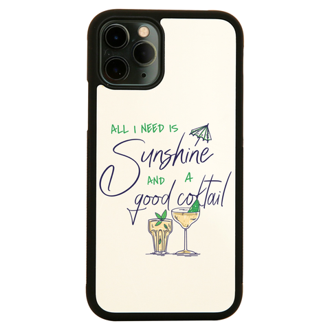 A good cocktail funny drinking iPhone case cover 11 11Pro Max XS XR X - Graphic Gear
