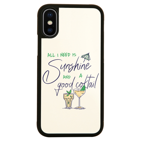 A good cocktail funny drinking iPhone case cover 11 11Pro Max XS XR X - Graphic Gear