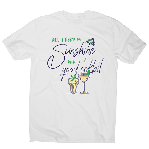 A good cocktail funny drinking men's t-shirt - Graphic Gear