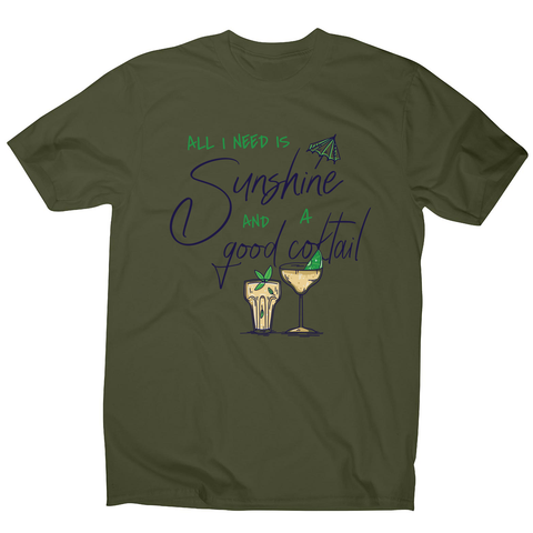 A good cocktail funny drinking men's t-shirt - Graphic Gear