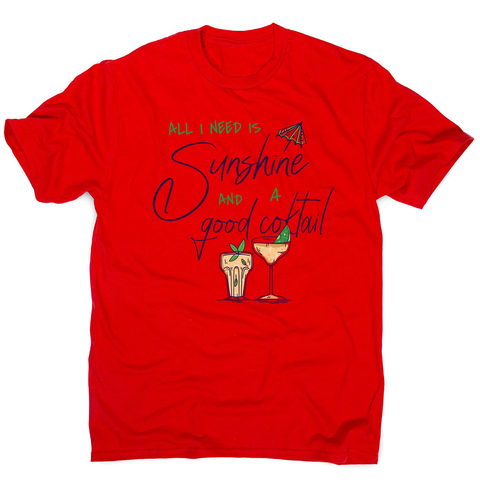 A good cocktail funny drinking men's t-shirt - Graphic Gear