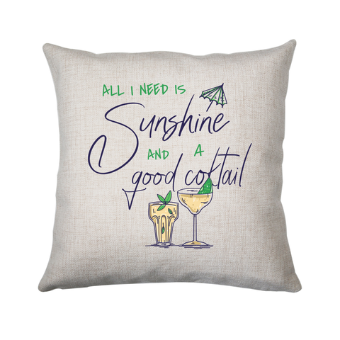 A good cocktail funny drinking cushion cover pillowcase linen home decor - Graphic Gear