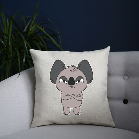 Angry koala cushion cover pillowcase linen home decor - Graphic Gear