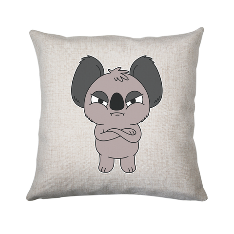 Angry koala cushion cover pillowcase linen home decor - Graphic Gear