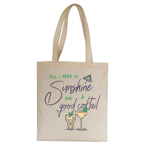 A good cocktail funny drinking tote bag canvas shopping - Graphic Gear