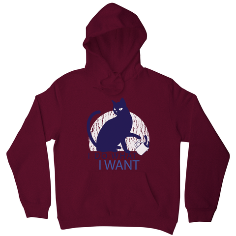 Rebel cat funny hoodie - Graphic Gear