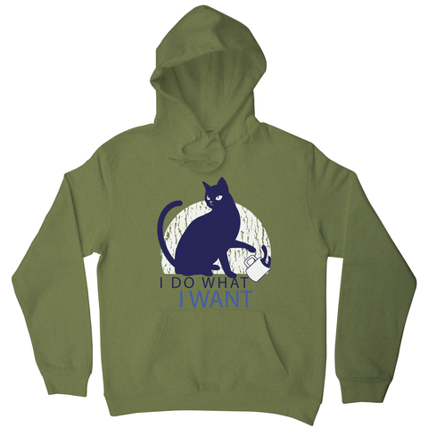 Rebel cat funny hoodie - Graphic Gear
