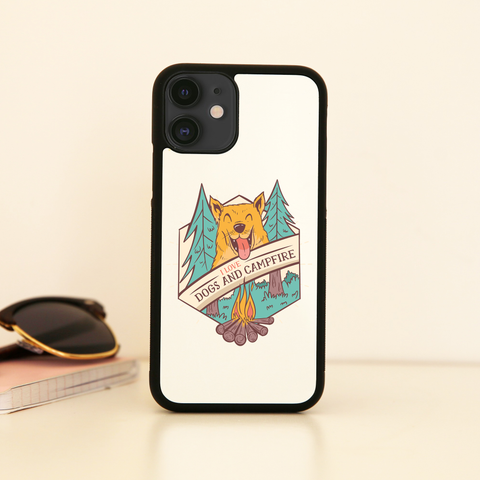 Dogs and campfire iPhone case cover 11 11Pro Max XS XR X - Graphic Gear