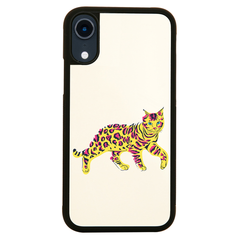 Colorful bengal cat iPhone case cover 11 11Pro Max XS XR X - Graphic Gear
