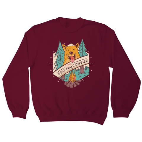 Dogs and campfire sweatshirt - Graphic Gear