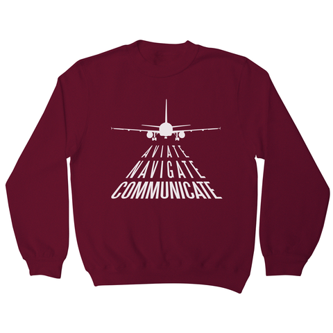 Aviation quote sweatshirt - Graphic Gear