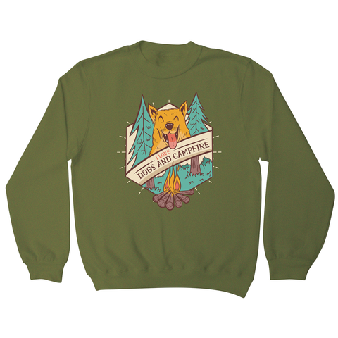 Dogs and campfire sweatshirt - Graphic Gear