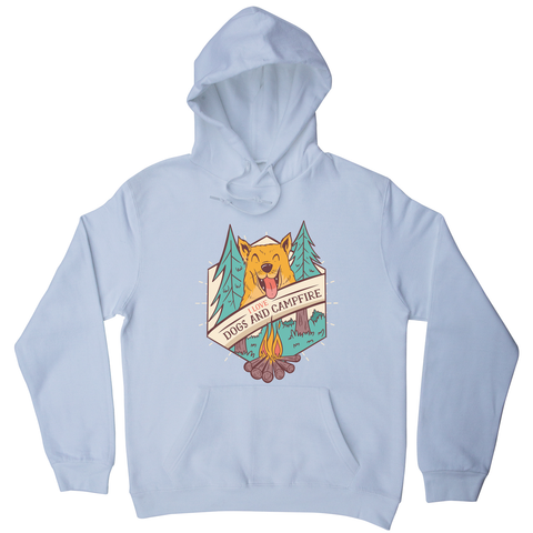 Dogs and campfire hoodie - Graphic Gear