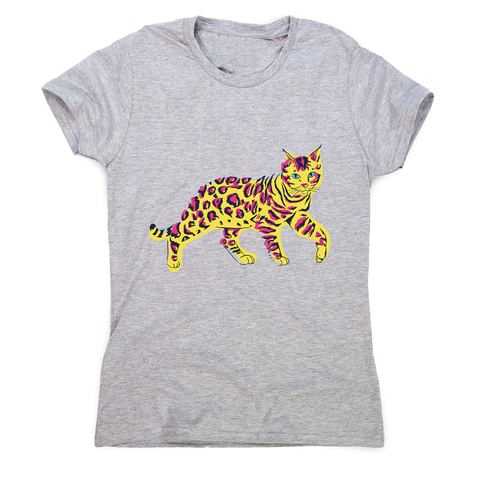 Colorful bengal cat women's t-shirt - Graphic Gear