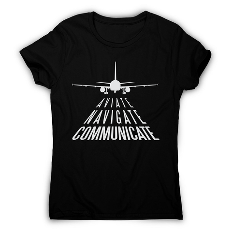 Aviation quote women's t-shirt - Graphic Gear
