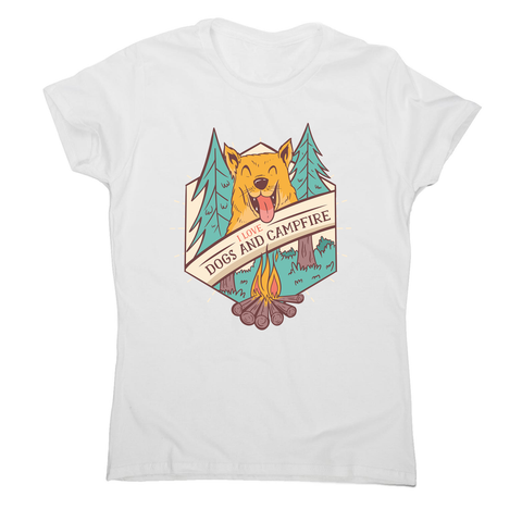 Dogs and campfire women's t-shirt - Graphic Gear