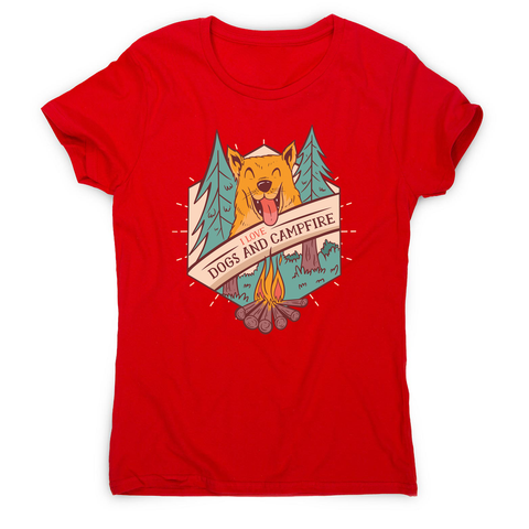 Dogs and campfire women's t-shirt - Graphic Gear