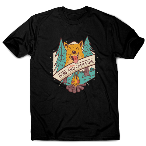 Dogs and campfire men's t-shirt - Graphic Gear