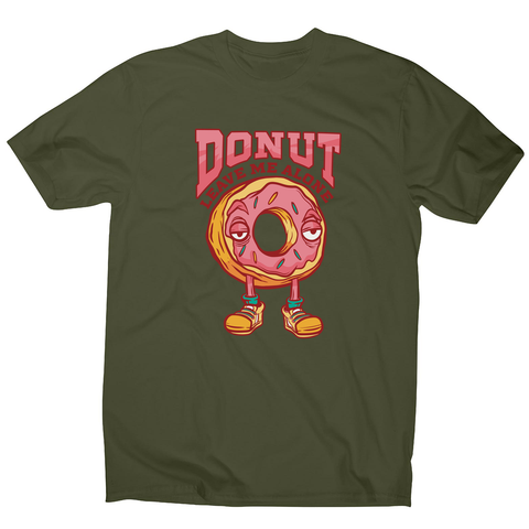 Donut leave me funny food men's t-shirt - Graphic Gear