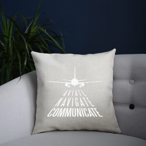 Aviation quote cushion cover pillowcase linen home decor - Graphic Gear