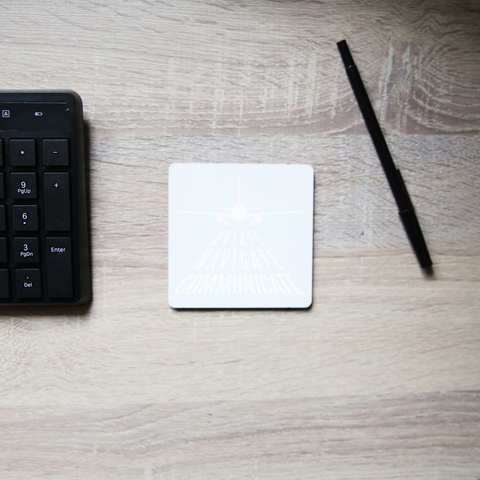 Aviation quote coaster drink mat - Graphic Gear