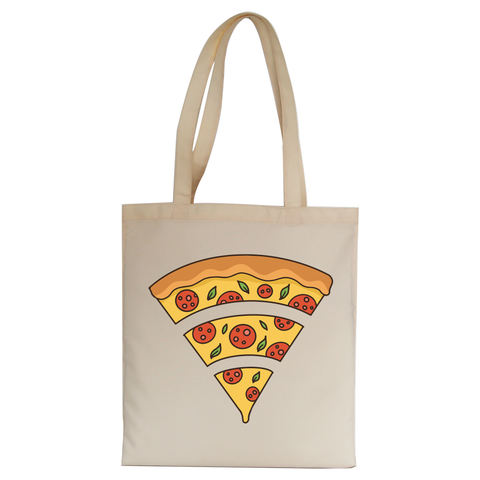Wifi pizza food tote bag canvas shopping - Graphic Gear