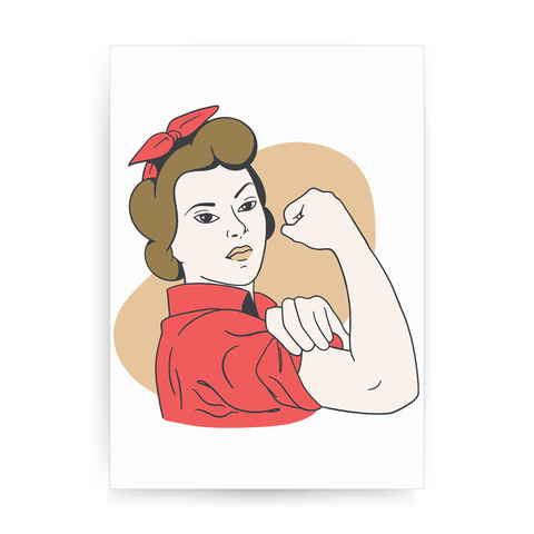 Rosie the riveter print poster wall art decor - Graphic Gear