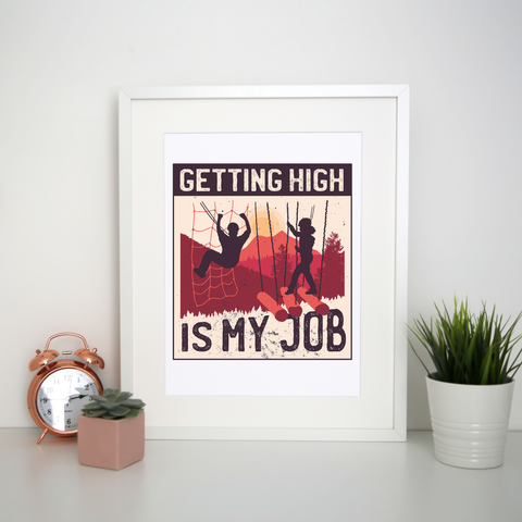 Getting High print poster wall art decor - Graphic Gear