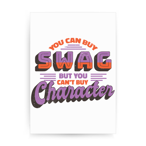 Swag character print poster wall art decor - Graphic Gear