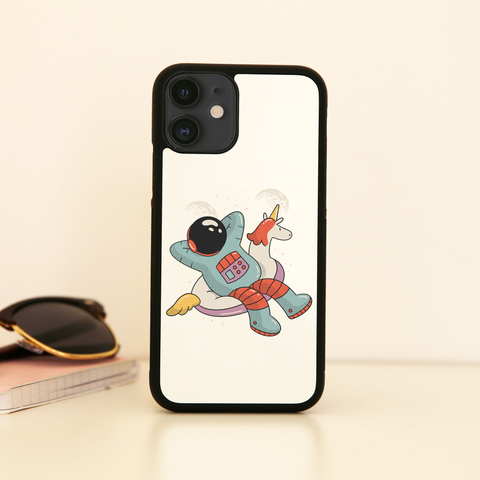 Chilling austronaut unicorn iPhone case cover 11 11Pro Max XS XR X - Graphic Gear